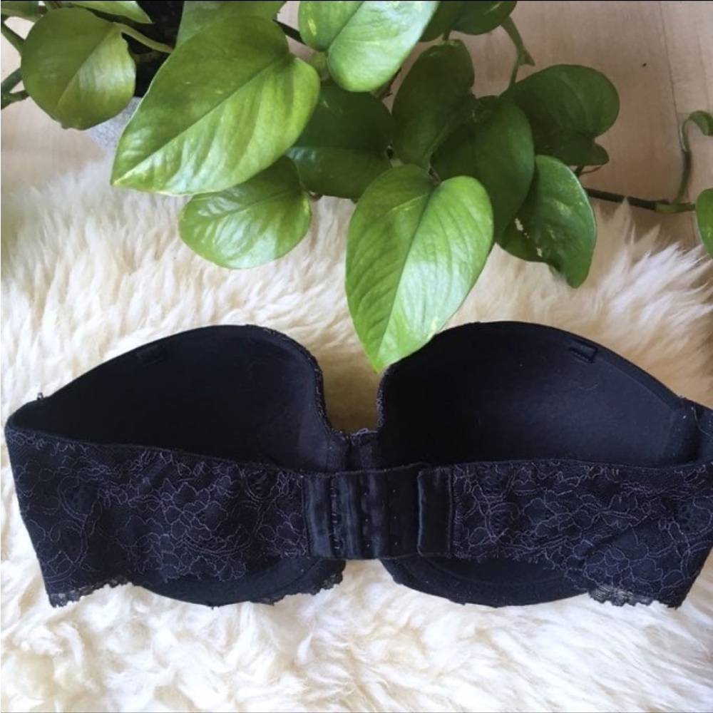 Victorias Secret Dream Angels Black Strapless Bra 34D